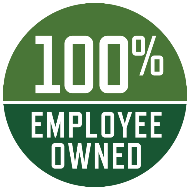 "100% Employee owned" Sticker